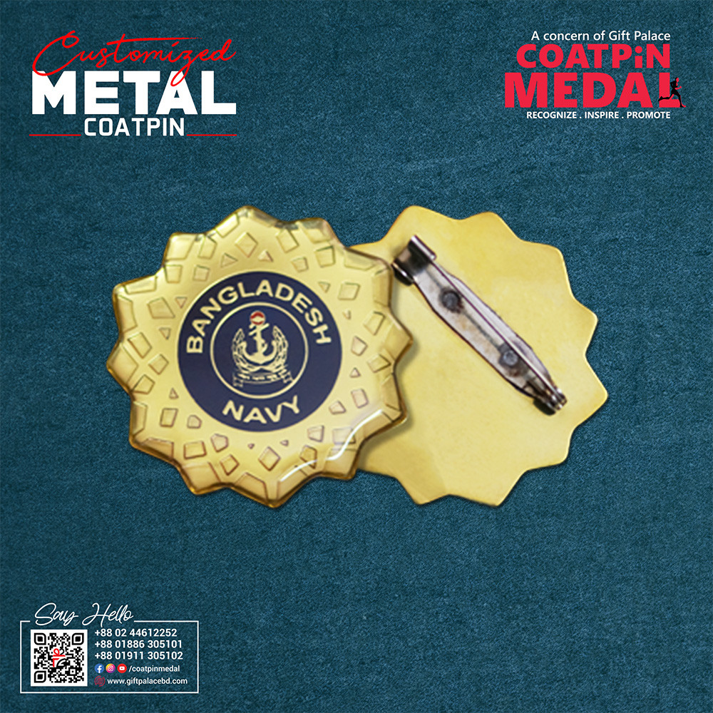 Customized Metal Coat Pin – Any Design, Color & Shape | Made in China