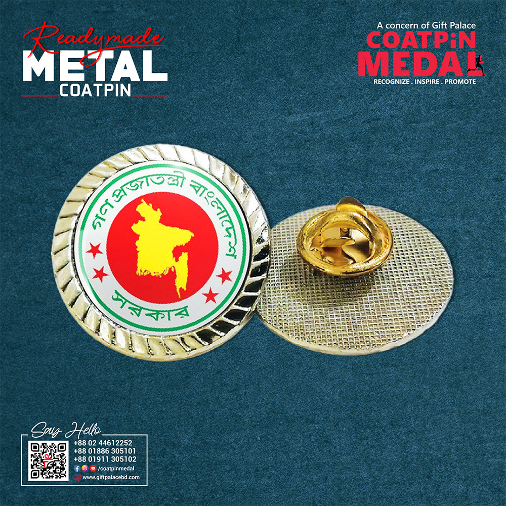 Readymade Metal Coat Pin – Any Design, Color & Shape | Made in China