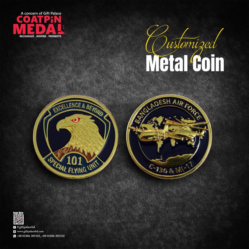 Customized Metal Coin– Any Design, Color & Shape | Made in China