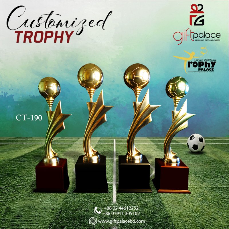 CT-190 Customized Foot Ball Trophy