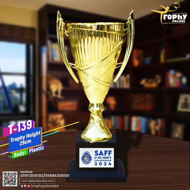 Premium quality ready-made Plastic trophy, model T-139.