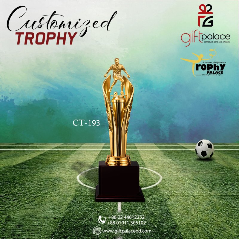 CT-193 Customized Foot Ball Trophy